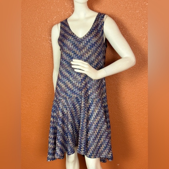 Maeve Multicolor Chevron Knit Top Size Medium - Picture 12 of 17